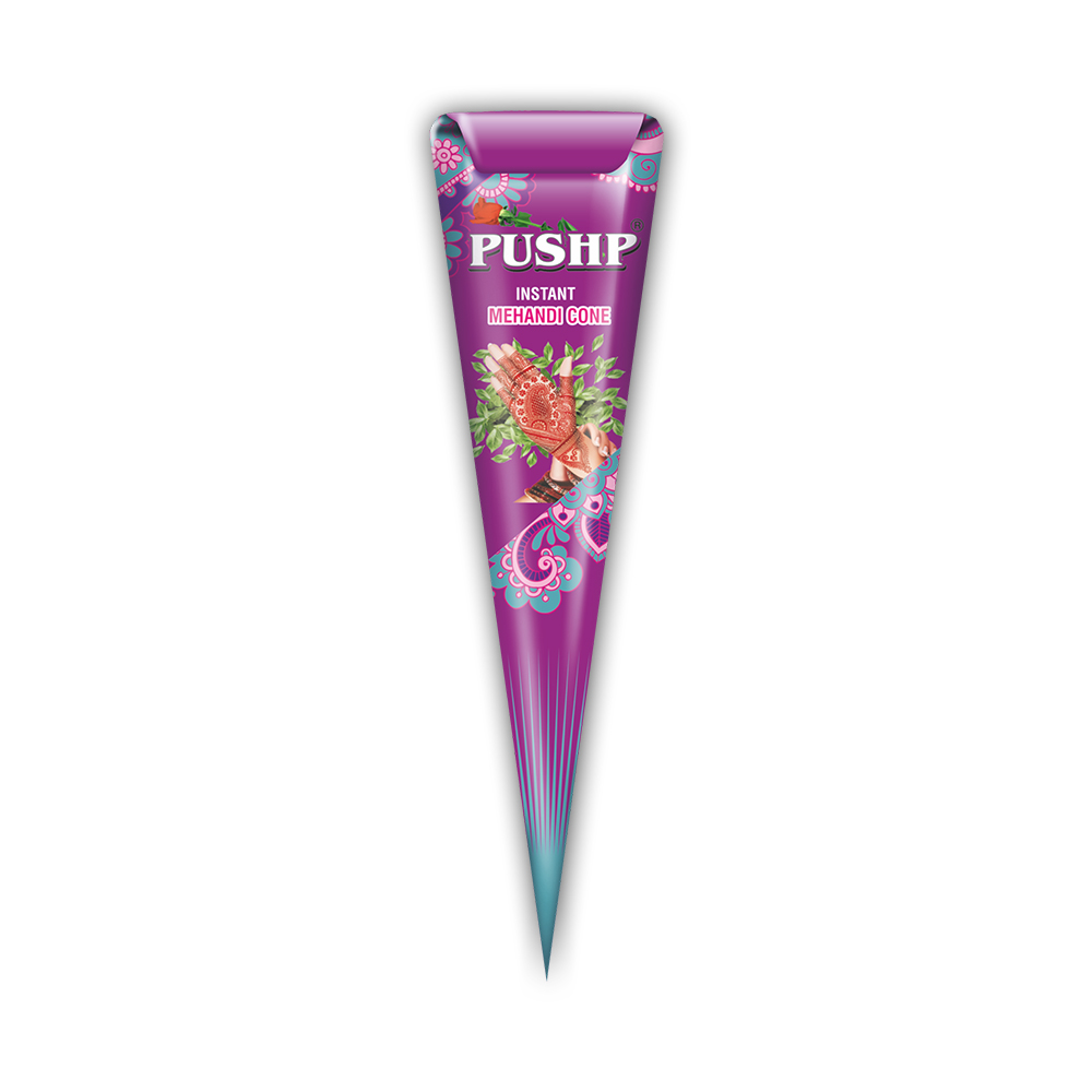 Pushp Henna Mehandi Cone Purple Wrapper