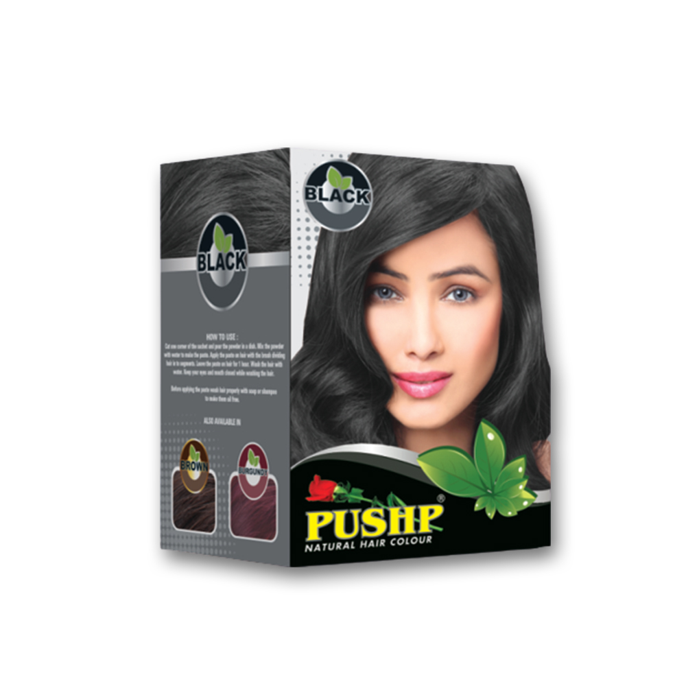 Black Pushp Henna Kali Mehandi, Dry Hair Type, Packaging Size: 50 gm